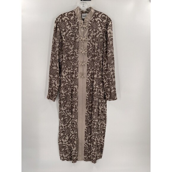 R&M Richards By Karen Kwong Size 8  2 Pc Asian Inspired Evening Suit Vintage - Picture 12 of 16